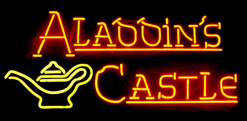Aladdin's Castle Neon Sign